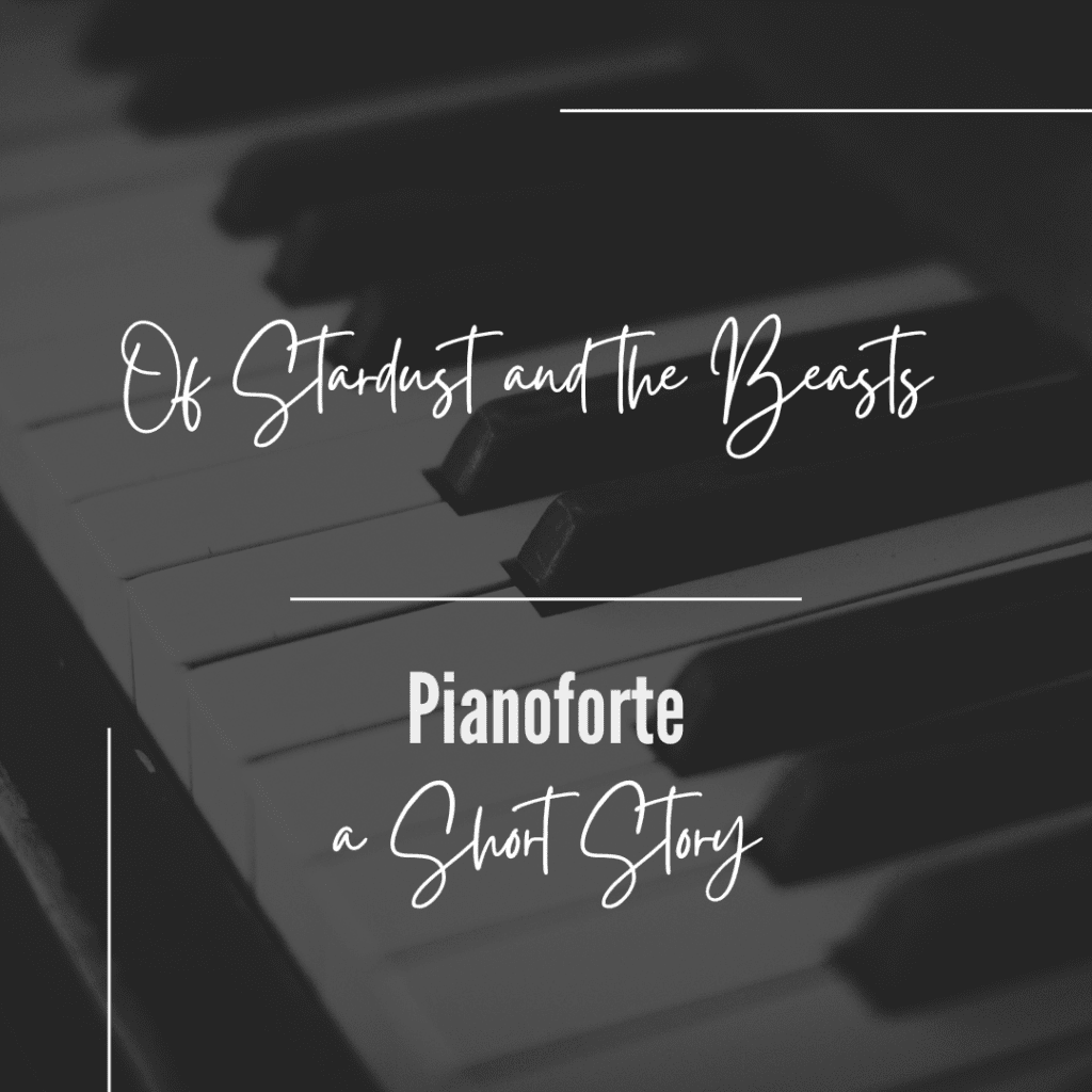Pianoforte album art, keys of a piano.